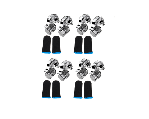 Триггеры  L1R1 R11 для игры в PUBG и сенсорные напальчники, по 4 пары