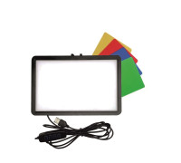 Портативная светодиодная LED панель RAG с 4 цветными фильтрами, 160 светодиодов 