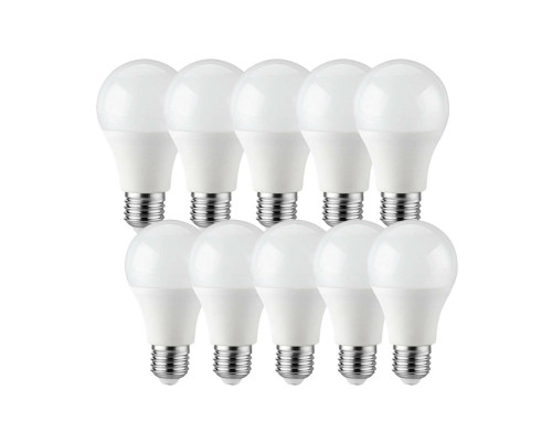 Комплект светодиодных лампочек 4000K, 11Вт, дневной белый свет с цоколем Е27, 10 шт