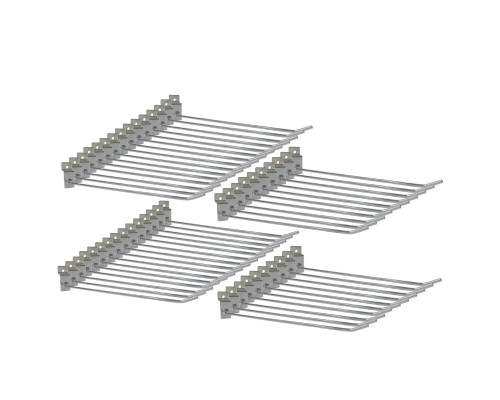 Крючок для торговой панели, нержавеющая сталь 25 см, диаметр 4 мм, 50 шт