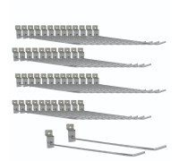 Крючок для торговой панели, нержавеющая сталь 20 см, диаметр 3 мм, 50 шт