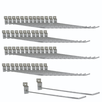 Крючок для торговой панели, нержавеющая сталь 20 см, диаметр 3 мм, 50 шт