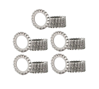 Шайба зубчатая М8 оцинкованная стопорная, 50 шт