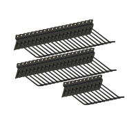 Крючок черный для торговой панели, длина 10 см, диаметр 4 мм, 50 шт