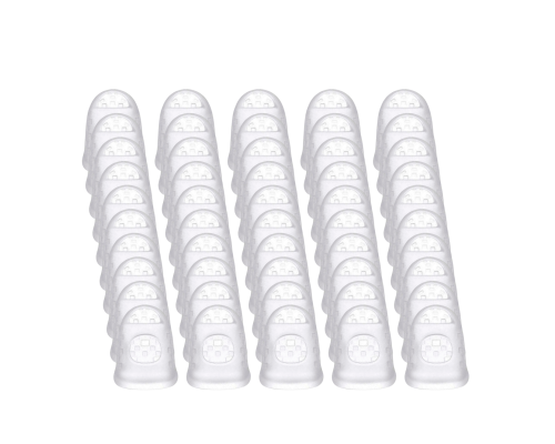 Напальчник силиконовый универсальный белый для игры на гитаре, размер L, 50 шт