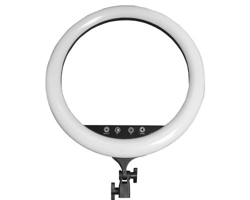 Кольцевая селфи лампа с сенсорными кнопками, с тремя держателями для смартфона и пультом, диаметр лампы 45 см