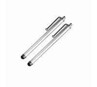 Универсальный стилус для рисования, для телефона, смартфона, планшета, серебристый, в комплекте 2 шт.