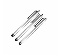 Универсальный стилус для рисования, для телефона, смартфона, планшета, серебристый, в комплекте 3 шт.