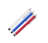 Универсальный стилус для рисования, для телефона, смартфона, планшета, красный, синий, серебристый, в комплекте 3 шт.