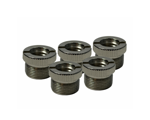 Переходник, внутренняя 3/8", внешняя резьба 5/8", хромированная сталь, 5 шт