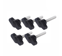 Крепежный винт барашек с резьбой М5, длиной резьбы 30 мм(M5x30), 5 шт