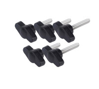 Крепежный винт барашек с резьбой М5, длиной резьбы 40 мм(M5x40), 5 шт