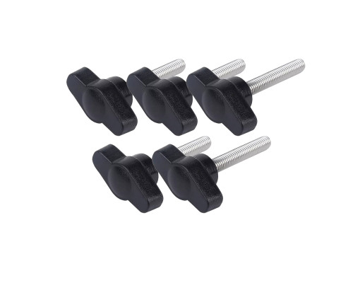 Крепежный винт барашек с резьбой М5, длиной резьбы 40 мм(M5x40), 5 шт