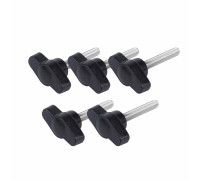 Крепежный винт барашек с резьбой М6, длиной резьбы 40 мм(M6x40), 5 шт