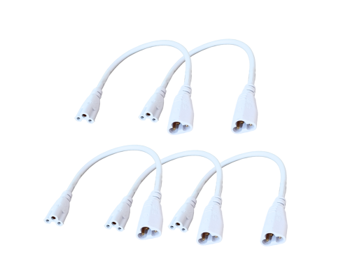 Соединительный провод, кабель для линейных фитоламп, разъем C5 (3 pin), 30.5 см, 5 шт