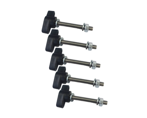 Крепежный винт барашек M4x30 с гайкой и шайбами, 5 шт