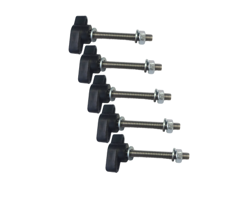 Крепежный винт барашек M5x30 с гайкой и шайбами, 5 шт