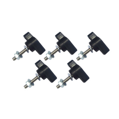 Крепежный винт барашек M6x20 с гайкой и шайбами, 5 шт