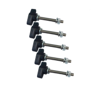 Крепежный винт барашек M6x40 с гайкой и шайбами, 5 шт