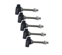 Крепежный винт барашек M5x40 с гайкой и шайбами, 5 шт