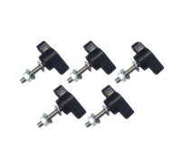 Крепежный винт барашек M4x20 с гайкой и шайбами, 5 шт