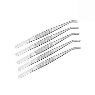 Пинцет для террариума, для рептилий, изогнутый длинный 25 см, 5 шт