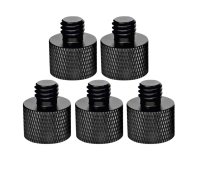 Переходник черный с внутренней резьбой 1/4 на M8, 5 шт