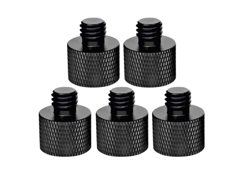 Переходник черный с внутренней резьбой 1/4 на M8, 5 шт