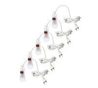 Переносная лампа 5W для автомобиля гаражная с патроном и кабелем, 5 шт