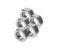 Гайка шестигранная, резьба 1/4, 5 шт