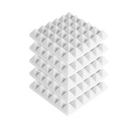 Звукоизоляция для студии, акустический поролон, белый, 5 шт