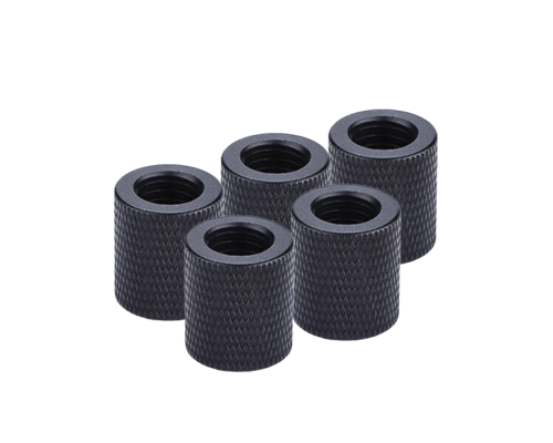 Переходник с резьбой 1/4"(F)-М10, черный, 5 шт