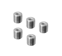 Резьбовая гайка переходник с внешней резьбой М10 и внутренней резьбой М4, высота 10 мм, 5 шт