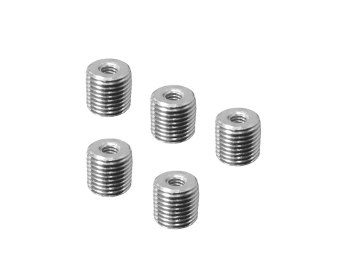 Резьбовая гайка переходник с внешней резьбой М10 и внутренней резьбой М4, высота 10 мм, 5 шт