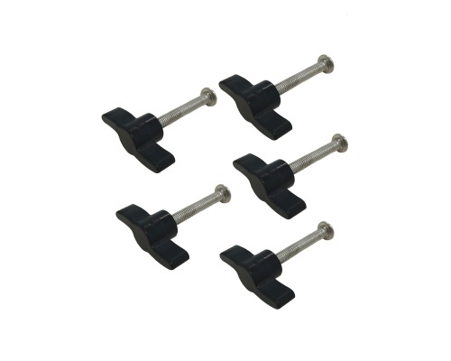 Крепежный набор: 5 винтов М6х45 и 5 гаек барашков М6