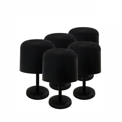 Подставка для головного убора, шапок, цвет черный, 5 шт