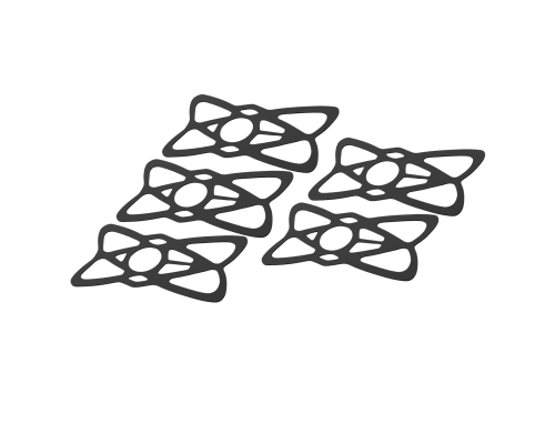 Резинка фиксатор крепление для телефона, цвет черный, 5 шт