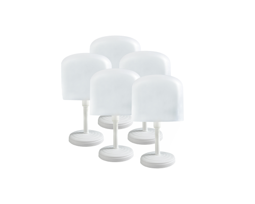 Подставка для головного убора, шапок, настольная стойка HAT-CXP-050W, цвет белый, 5 шт