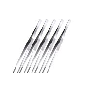 Пинцет для террариума, для рептилий, прямой длинный 25 см, 5 шт