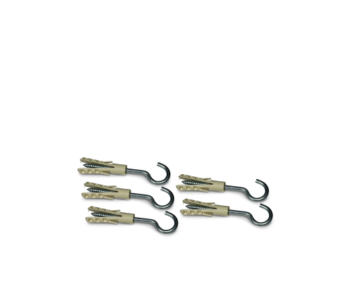 Дюбель с С-образным крючком, 5 шт