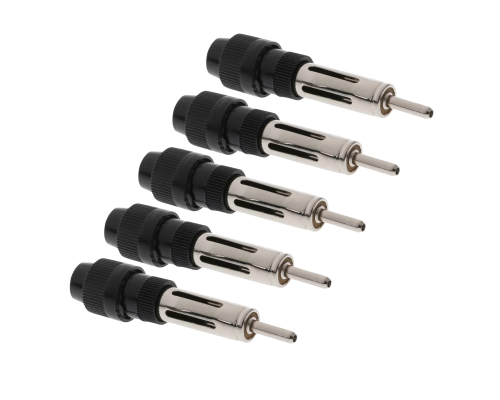 Разъем штекер антенны для автомагнитолы, автоантенный, пластик, 5 шт