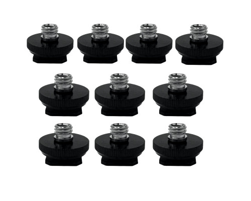 Адаптер под крепление "холодный башмак" с переходником 1/4"(F) - 3/8"(M), 10 шт.