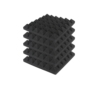 Звукоизоляция для студии, акустический поролон, черный, 5 шт