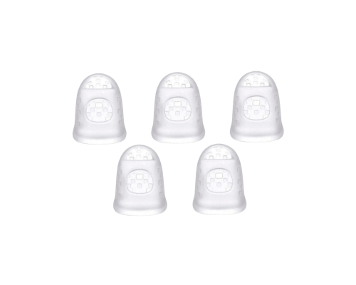 Напальчник силиконовый универсальный белый для игры на гитаре, размер L, 5 шт