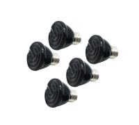 Нагревательная керамическая лампа для террариума, маленькая, 75 Вт, 5 шт