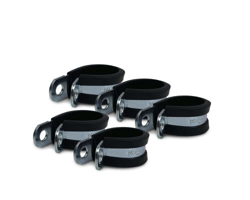 Хомут-скоба Руббер диаметр 22 мм с резиновым уплотнителем оцинкованная сталь, 5 шт