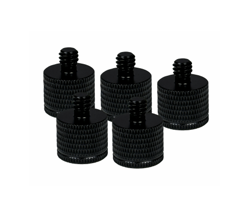 Переходник с 1/4(M) на внутреннюю резьбу М6, черный, 5 шт