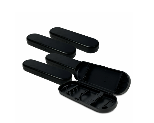 Чехол кейс на 3 дротика, 15.7х5.1х2.2 см, цвет черный, пластик, 5 шт