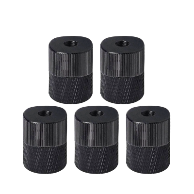 Переходник с резьбы 5/8"(F) на резьбу 1/4"(F), черный, 5 шт