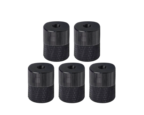 Переходник с резьбы 5/8"(F) на резьбу 1/4"(F), черный, 5 шт